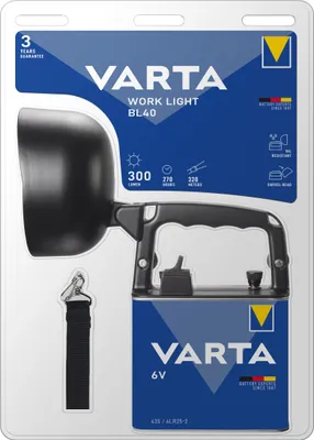 Obrázok produktu pre Varta 18660101421, Baterka, Čierna, Modrá, LED, 4 W, 190 lm, 430 m