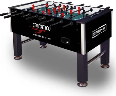 Produktbild von Carromco Kicker Stadium-XT schwarz Tischkicker Profi Kicker Kickertisch Erwachsene & Profis 2x Kickerbälle