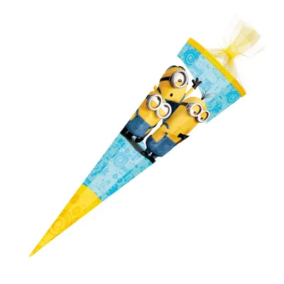 Produktbild von Schultüte / Zuckertüte / 85cm / eckig / "Minions"