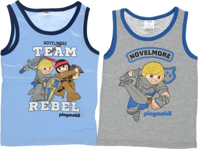 Immagine prodotto di PLAYMOBIL 2-pack gilet camicia in 100% cotone per ragazzi