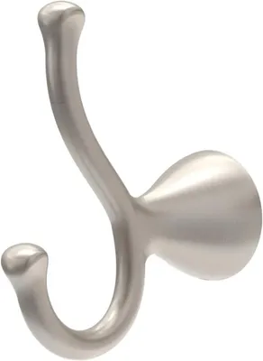 Produktbild von Set von Handtuchhaltern - Badezimmerhaken - Badezimmerorganisation - Gebürstete Nickeloberfläche - 10 mm - Silber