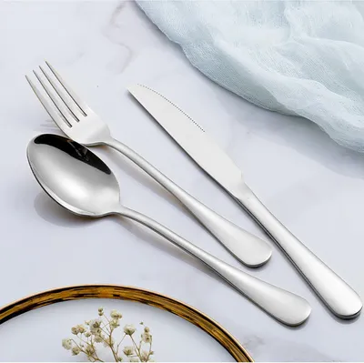 Produktbild von Freetoo Besteck Set, Besteck Set 30 tlg für 6 Personen, Messer Gabel Löffel Set, Spülmaschinenfest, Besteck aus hochwertigem Edelstahl, Spülmaschinengeeignet, Silber