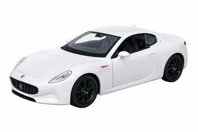 Produktbild von Maserati GranTurismo Folgore Modellauto aus Metall mit Rückzug Modell Auto Spielzeugauto 34 (Weiss)