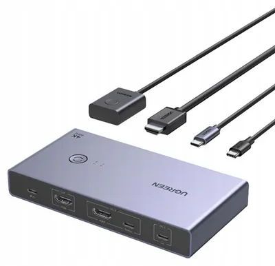 Obrázok produktu pre Ugreen CM731 2-v-1 USB-C + HDMI KVM prepínač