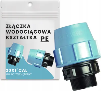 Zdjęcie produktu dla Unidelta Złączka PE 20x1" GZ Skręcana | Kształtka Wodna | Atest PZH | 16bar