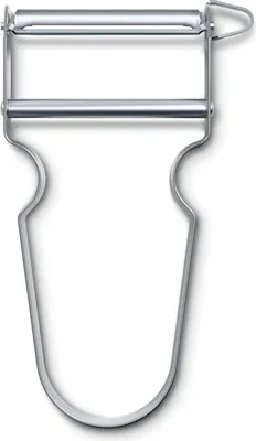 Produktbild von Victorinox Sparschäler STAR, Kartoffelschäler, Zweischneidig mit Pendelklinge, Extra Scharf, Metallgriff, Swiss Made
