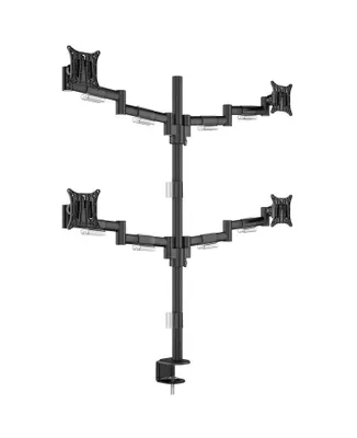 Produktbild von MULTIBRACKETS MV Deskmount Quad 7756 fuer 4x 38-76cm Monitor 15-30" schwenkbar neigbar drehbar VESA 100x100 Traglast 4x 8 kg (7756)