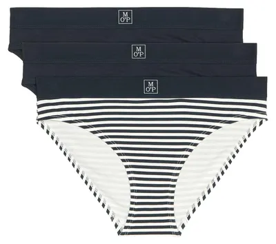Produktbild von Marc O´Polo Damen Slip 3-Pack Essentials - Blau - Größe L