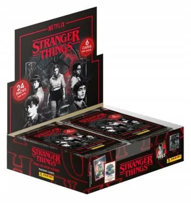 Produktbild von Panini Stranger Things card pack, box of 24