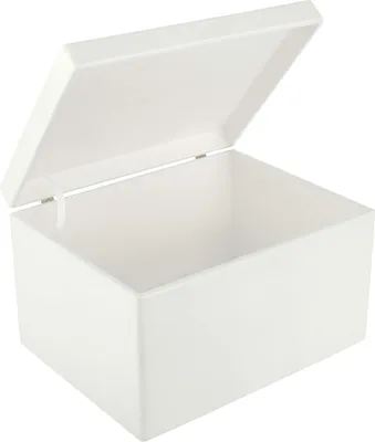 Immagine prodotto di Creative Deco XXL Grande Bianca Scatola Legno con Coperchio | 40 x 30 x 24 cm | Cassetta Conteniore Portaoggetti Portagiochi | per Decoupage Documenti