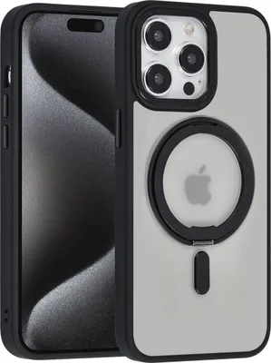 Produktbild von UNIQ Accessory iPhone 15 Pro Max Back cover case - Magsafe Whiteh ring stand - Black