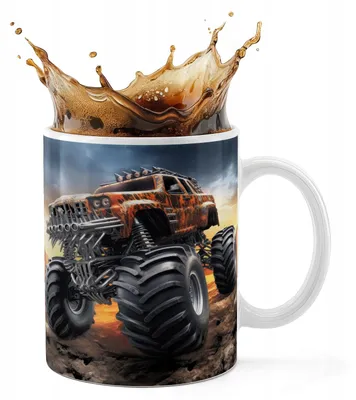 Obrázok produktu pre KERAMICKÁ HRNČEK 330 ml, potlač: AUTODROM / MONŠTRUK