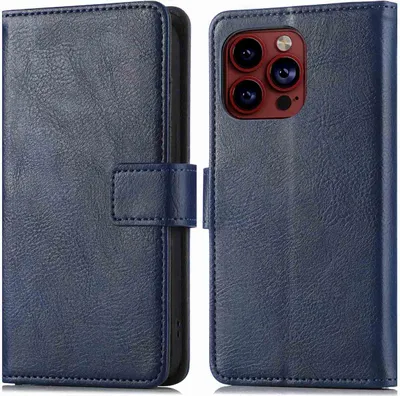 Image de imoshion Luxe Bookcase pour l'Apple iPhone 15 Pro - Bleu foncé
