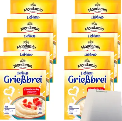 Produktbild von Mondamin Grießbrei Klassische Art VPE (8x89g Packung) + usy Block