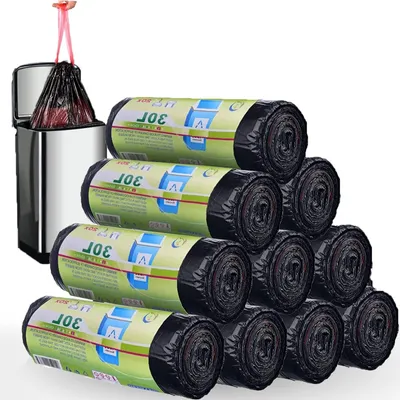 Image de 200 sacs poubelles de 30 litres avec fermeture par cordon