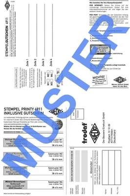 Produktbild von Ersatzgutschein Stempelplatte für Trodat 4911