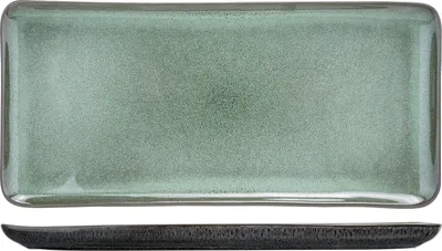 Produktbild von Cosy&Trendy Lerida Servierplatte Porzellan 32 x 15 cm Meadow, grün