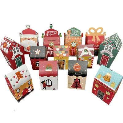 Image de Calendrier de l'Avent à remplir, 24 boîtes cadeaux de Noël à personnaliser, en carton, pour la décoration et le bricolage