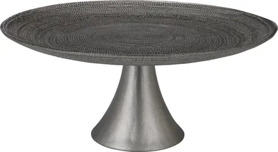 Immagine prodotto di Alzata per torta Excellent Houseware, vetro/metallo, 28x13 cm, argento