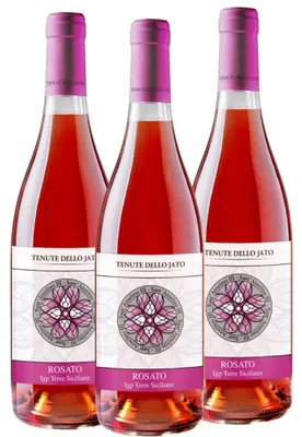 Produktbild von Tenute dello Jato - Sant Anselmo Rosato IGT - Nerello Mascalese Roswein 12,5 Prozent 3x750ml