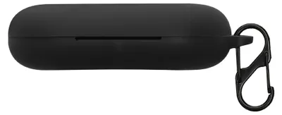 Produktbild von kwmobile Schutzhülle für Anker Soundcore V20i Hülle - TPU Silikon Case für Kopfhörer Ladecase - stoßfestes Cover mit Karabiner - Schwarz
