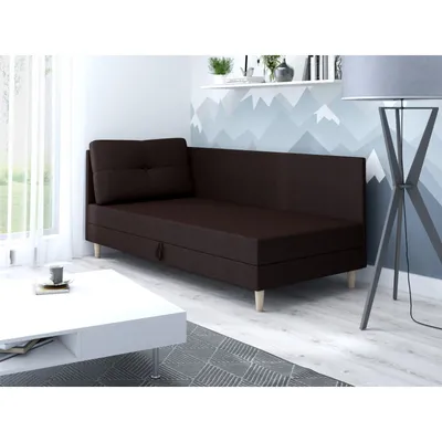 Obrázok produktu pre Čalúnená jednolôžková posteľ 90x195 MENDY PLUS 1 - tmavá hnedá