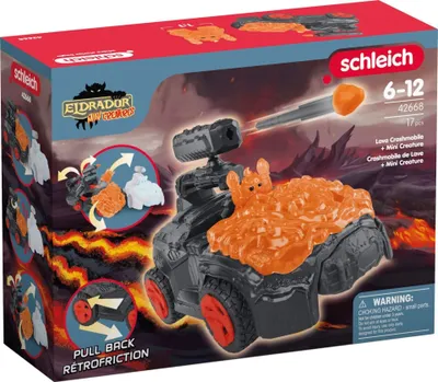 Zdjęcie produktu dla schleich ELDRADOR CREATURES 42668, Lava World, Robots / Mini Creatures, Crashmobil, 7 lat(a), Czarny, Pomarańczowy, Czerwony