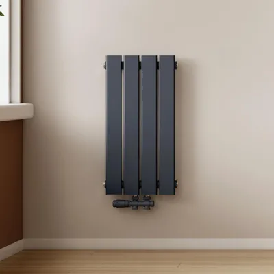Produktbild von EMKE Heizkörper Flach 60 x 30,4 cm Einlagig 210 W Anthrazit Design Paneelheizkörper