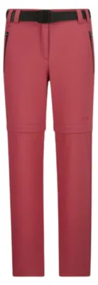 Produktbild von CMP Mädchen Zip Off Stretch Hose mit Gürtel und Dry Function pink 128