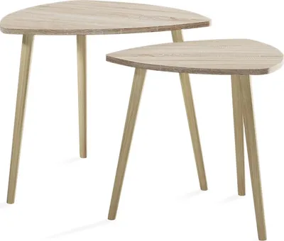Produktbild von Couchtisch Vicco Twino Sonoma 48 x 45 cm 2er Set, Model 57300