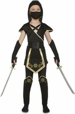 Produktbild von Verkleidung für Kinder My Other Me Schwarz Ninja 5-6 Jahre (5 Stücke)