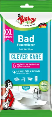 Produktbild von Poliboy Reinigungstücher Bad XXL - Inhalt 24 Stück, Reinigung Pflege