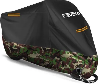 Produktbild von Famanu Motorradhülle wasserdicht - Outdoor Abdeckung 265cm x 105cm x 125cm
