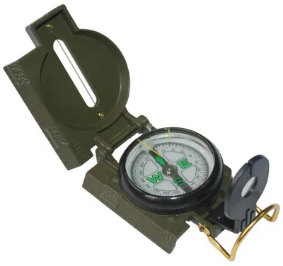 Immagine prodotto di Go Go Gadget – Bussola – Pieghevole – Compatta – Per attività all'aperto – Sopravvivenza – Kit di emergenza – 1 pezzo – ABS – Verde