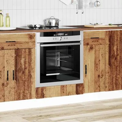 Produktbild von "2026 Aktion"Sideboard Küche Moderne - CLORIS - Buffetschrank - Herdumbauschrank Porto Altholz-Optik Holzwerkstoff - DEMöbel1524839