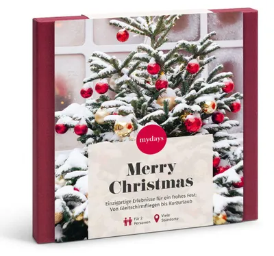 Produktbild von mydays Geschenkbox Weihnachten; Erlebnis verschenken oder selbst erleben; Gutschein für 2 Person(en)