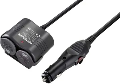 Produktbild von VOLTCRAFT VC-11533030 2xDC Zigarettenanzünder-Verteiler Anzahl Zigarettenkupplungen 2 x Belastbarkeit Strom max. 10 A