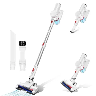 Produktbild von Kabelloser Akku-Handstaubsauger 3-in-1 mit LED-Licht für Tierhaare, Teppiche, Hartböden und Auto