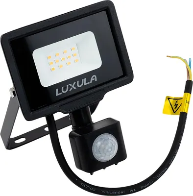 Obrázok produktu pre LUXULA LED reflektor s detektorom pohybu, EEK: F, 10W, 1000lm, 3000K, čierny
