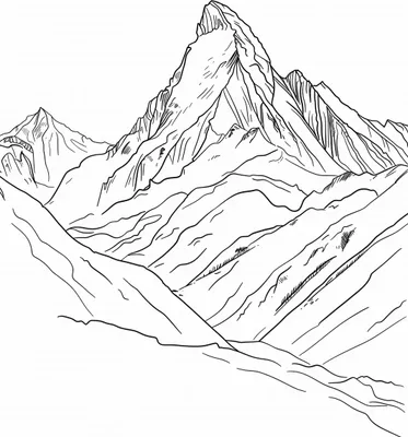 Produktbild von Poster 50x70cm Bergskizze