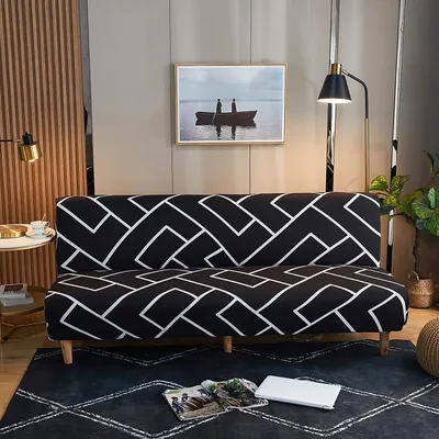Obrázek produktu pro Obal na pohovku bez područek Obal na gauč bez područek Obal na pohovku na spaní Futon Elastický obal na pohovku 3místné obaly na pohovku bez područek