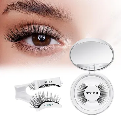 Image de Cils magnétiques avec applicateur, 1 paire, aspect naturel, réutilisables, sans colle