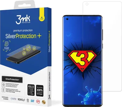 Produktbild von 3mk Display Antimikrobielle Schutzfolie SilverProtection+ für Motorola Edge 5G 0,21mm Self-Heal