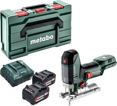 Obrázek produktu pro Akumulátorová přímočará pila Metabo ST 18 LT 130 BL 18 V 130 mm bezkartáčová + 2x akumulátor 4,0 Ah + nabíječka + metabox