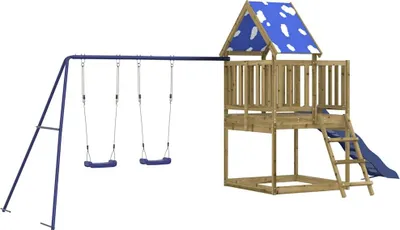 Image de vidaXL Tour de jeux Bois de pin imprégné