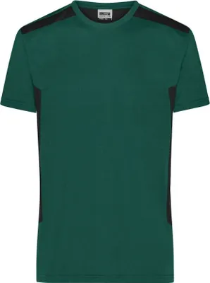 Produktbild von Men`s Workwear T-Shirt - STRONG - dark-green/black, Gr. M