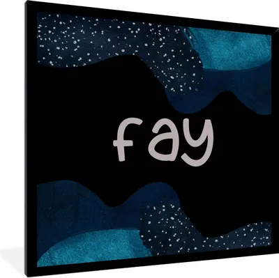 Produktbild von MuchoWow® Gerahmtes Poster Fay - Pastell - Mädchen 40x40 cm - Poster mit Schwarzem Bilderrahmen Wandposter Rahmen Foto Bilder - Mit Rahmen - Wanddekoration Schlafzimmer
