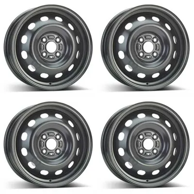 Productafbeelding van 4 stalen velgen, 5.5Jx15 inch, ET50, 4x100 boutgaten, geschikt voor Suzuki Splash. Set van 4