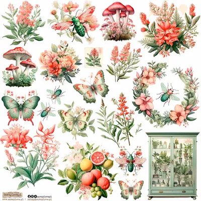 Produktbild von AUFKLEBER - ScrapLove - Botanical 1- Botanisch 1