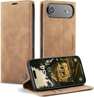 Produktbild von iPhone Air Hülle - CaseMe 013 Klapphülle - Braun